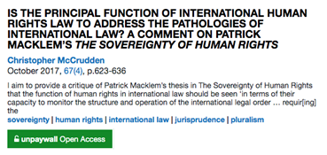 View of the green unpaywall button below an article